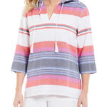 Tommy Bahama Women's Lightweight Hooded Tunic Size Medium Pink Photo 0