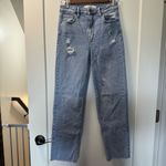 Hidden Jeans Tracey Straight Jean Light Wash Distress Frayed Hem‎ 26x27 Blue Size 26 Photo 1