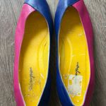 Vintage 80s Impo Colorblock pumps kitten heel size 8 pink blue Photo 10