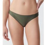 J.Crew NEW Heritage 1989 High-Leg Bikini Bottom BP209 Cool Cypress Green Size L Photo 0