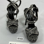 Jessica Simpson Womans  Blairee Strappy Platform Sandals 6 B Polka Dot Stiletto Photo 0