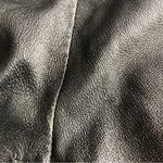 Milly  NY Genuine Black Stretch Leather Pants 8 zippers at hem moto style Photo 14