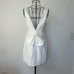 Lulus Blissfully Beaming White Sleeveless Bow Mini Dress Photo 7