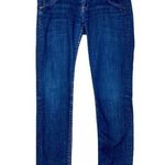 Hudson Jeans Women's 2 Button Skinny Low Rise Flap Pocket Dark Wash Jean Size 26 Photo 0