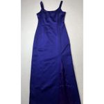 Alex Evenings Prom Dress Cocktail Y2k Maxi Slip Dress Purple Satin size 8 Formal Photo 2