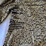 Free People Jacket Tarnished Sequin Stardust Gold XSmall Photo 11