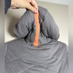 Free People  Rare Insulated Quilted Puffer Coat Jacket Zip Up Long Waffle Knit Photo 13