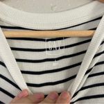 Gap Black and White Striped Long Sleeve Tee Stretch Comfy Casual XL Neutral Photo 1