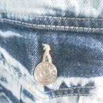 Vigoss L Y2K Blue Distressed Denim Jeans Crop Jacket Photo 4