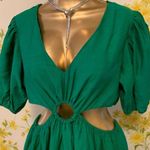 Flying Tomato Cut out maxi dress green size M Photo 3