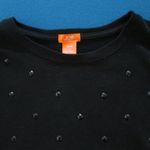 Joe Fresh Black Studded Sweatshirt - Size M Photo 3