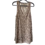 Free People  Shine On Beaded Gold Dress - Small Photo 1