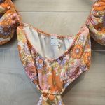 ASOS {8} Design Off Shoulder Cut Out Mini Skater Dress 70s Floral Print Photo 6