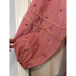 Alexis Alzena Red White Gingham Embroidered Wrap Mini Dress Size XS Photo 6