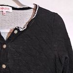 Goldie  Chloe Cardigan Double-Layer Cotton Jersey Knit Black Size Xs Photo 8