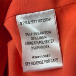 Sugar Lips Vibrant Orange Puff Sleeve Crop Top Photo 7