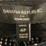 Banana Republic  Sloan Crop Petite Polka Dot Pants Navy White Size 4P Photo 2