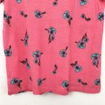Woman Within New  Floral Print Thermal Short Sleeve Tee Pink Multi Size 14/16 Photo 7