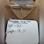 Free People  Tan Cropped Sweater Size Small Photo 1