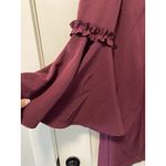 Milly Bell Sleeve Dress Wine Burgundy‎ Mini Sz 6 Red Photo 1