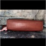 Coach Rare DBL CREED VINTAGE CARLYLE BAG MAHOGANY BRASS CROSSBODY BAG Photo 16