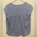 Splendid Women’s Linen Blend Blouse Size Medium Blue Periwinkle Photo 3