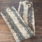 Le lis  Snakeskin Print Denim High Waist Straight Leg Pants Medium Photo 7
