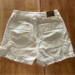 American Eagle  Outfitters White Jean Shorts with Floral Accents Photo 3