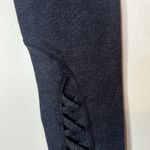 Calvin Klein High Waist Leggings Size Small | Dark Gray Lattice Ankle Athleisure Photo 3