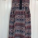 Pink Rose Juniors Patterned Tank Top with Back Exposed Zipper Size Small Photo 2