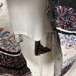 Torrid  Brown&Pink Boho Scarf Print Challis Handkerchief Hem Midi Dress Sz.2 Photo 11