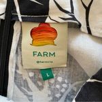 Farm Rio  Monstera Print Linen One Shoulder Cut Out Jumpsuit Black White large Photo 7