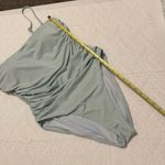 Victoria's Secret Victoria’s Secret Essential Ruched One-Piece Swimsuit Sea Foam Blue Sz XL Photo 4