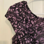 Three Pink Hearts EUC |  junior’s black lace‎ layered dress — size 11 Photo 1