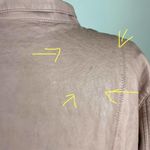 Anthropologie  Ett:Wa Pink Faux Leather Asymmetric Jacket Photo 6