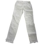 Madewell  Jeans Womens 26 White 10" High-Rise Skinny‎ Button Fly Raw Hem Step Hem Photo 2