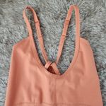 Free People FP Movement Spaghetti Strap Open Back Jumpsuit In Peach Women's XL Photo 3