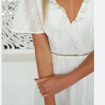 Finders Keepers RTR Sundays Dress White Embroidered Eyelet Cotton US XS Photo 3