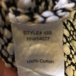 CAbi Black White Tape Yarn Tank Top Tunic Loose Fit Oversized XS Photo 7