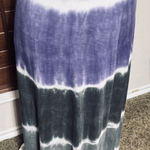 Lucky Brand  Skirt XS/S Purple Gray Tie Dye Maxi Foldover Waist Stretch Swim Photo 0