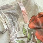 Rue 21  Y2K V-Neck Lightweight Short Sleeve Ruched Side Floral Tunic Top S Photo 3