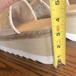 Free People  Santorini Espadrille Beige Plaster Lace Platform Wedge Photo 10