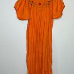 Embroidered Dress Orange‎ Orange Photo 6