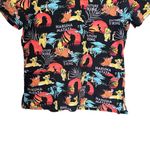 Disney  The Lion King Women’s Sz M Scrub Top Black Hakuna Matata Simba Pumba Photo 2