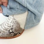 Denim and Snakeskin Western Cowboy Boots NWT 8 Blue Photo 7