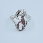 Sterling Silver 925 Women’s Initial J Ring Size 7 Anillo de Inicial J en Plata Tamaño 7 New Photo 0