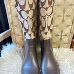 Coach  Women's Brown Rain Boots Photo 1