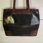 Brahmin  Black And Brown Tote Purse Large Bag 10x9x6 Photo 4