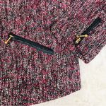 Sanctuary â CropâBoucle Tweed Blazer Jacket 3/4 Sleeve Red Gray Size Medium New Photo 10
