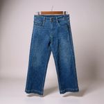 Driftwood  Martha Wide Leg Cropped Jeans Blue Wash Women's Size 28 Photo 1